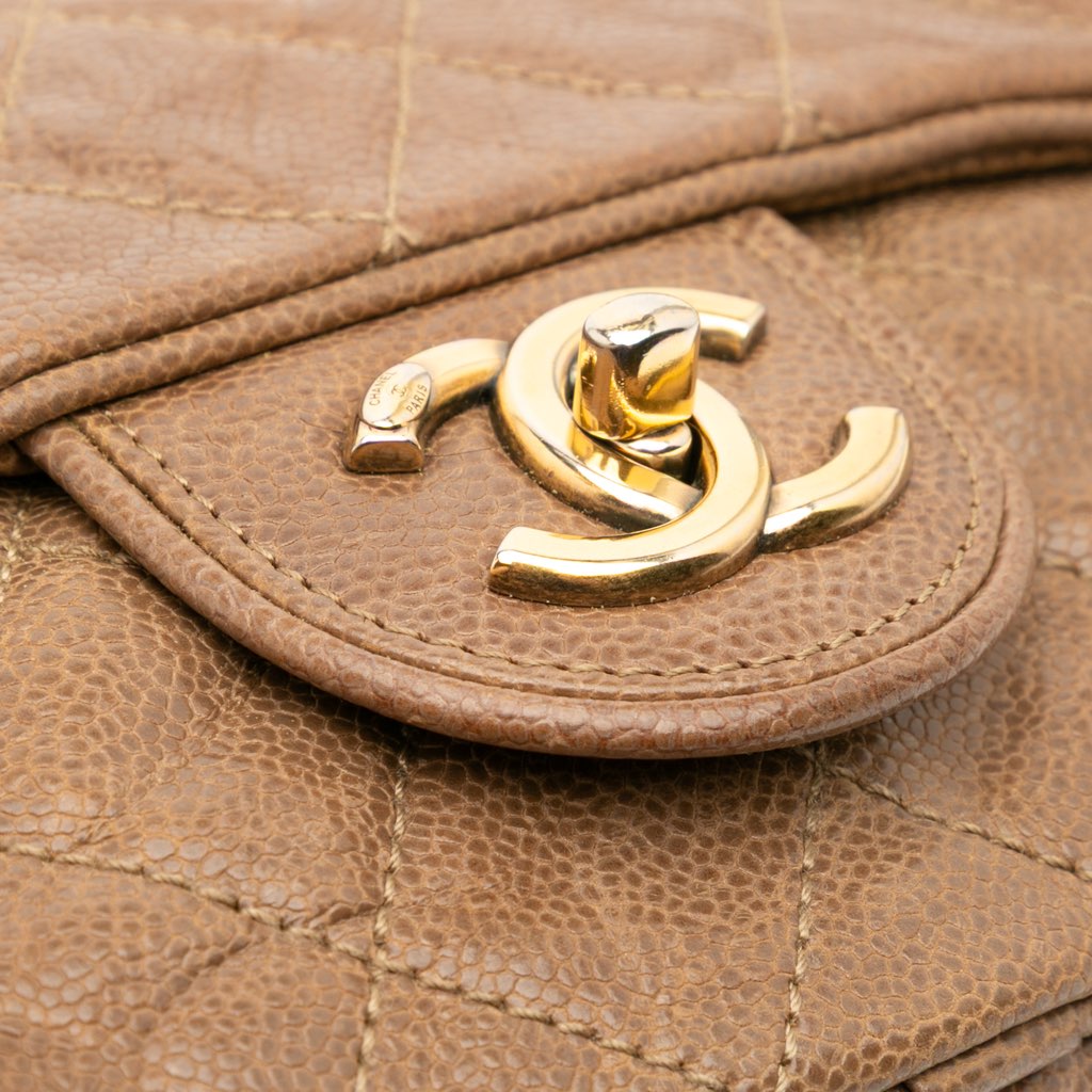 Chanel Large Quilted Caviar Shiva Flap - Detail 2