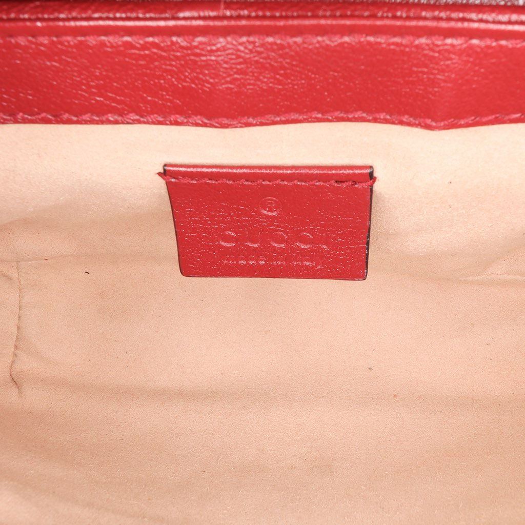 Gucci Super Mini GG Marmont Matelasse Leather Torchon Flap Crossbody - 4