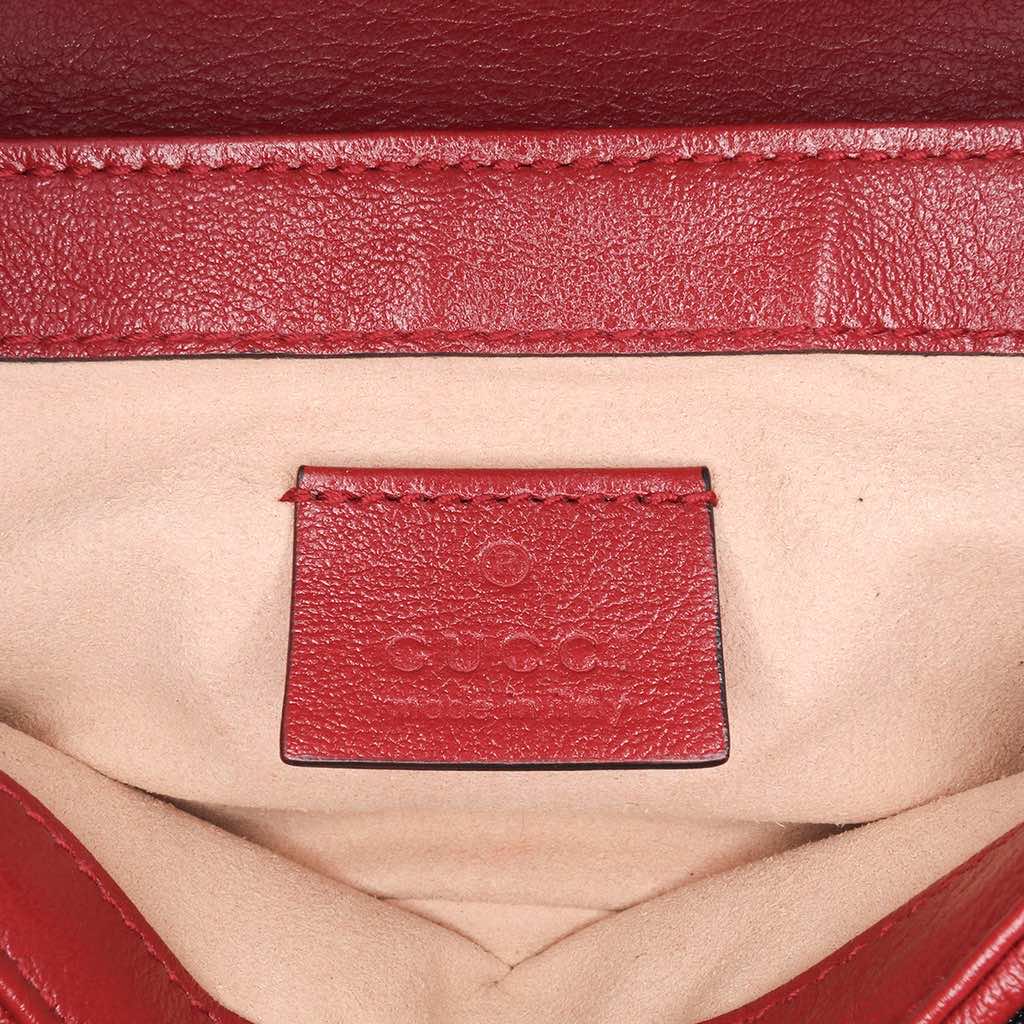 Gucci Super Mini GG Marmont Matelasse Leather Torchon Flap Crossbody - 5