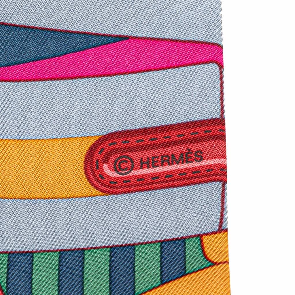 Hermès Sangles Silk Twilly Scarf - 4
