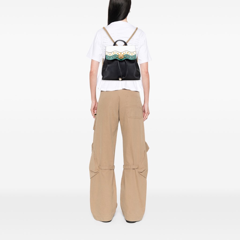 Gucci Leather Studded Animalier Malin Backpack - Image 13