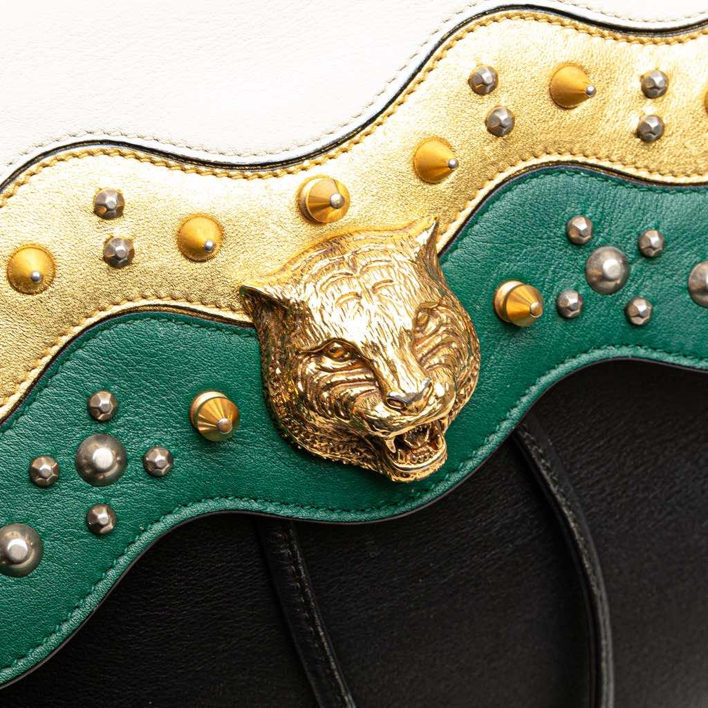 Gucci Leather Studded Animalier Malin Backpack - Image 11