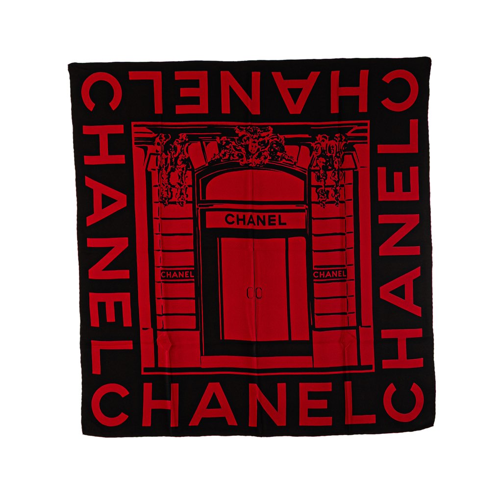 Chanel Door of Rue Cambon Silk Scarf