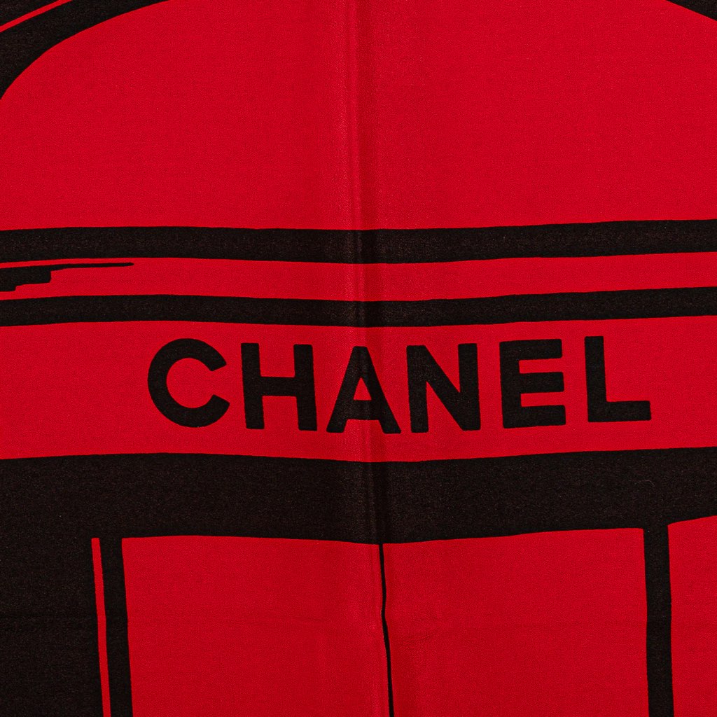 Chanel Door of Rue Cambon Silk Scarf - Side view