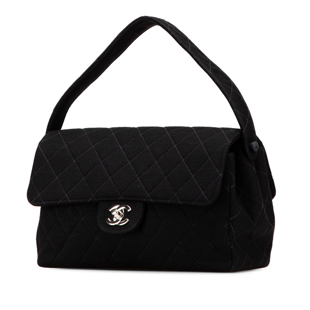Chanel Medium CC Quilted Jersey Double Sided Flap - 2