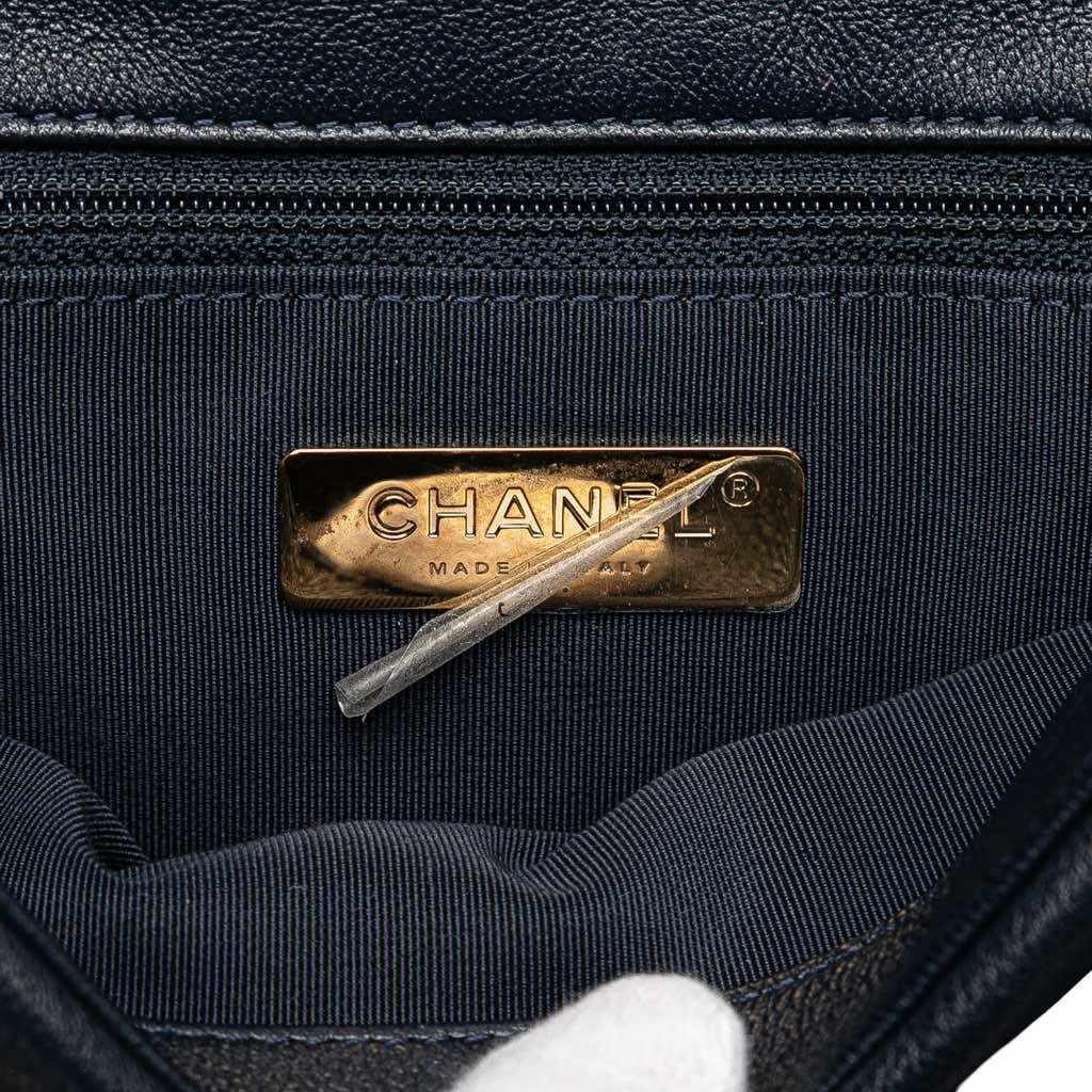 Chanel Medium Lambskin 19 Flap - Side view