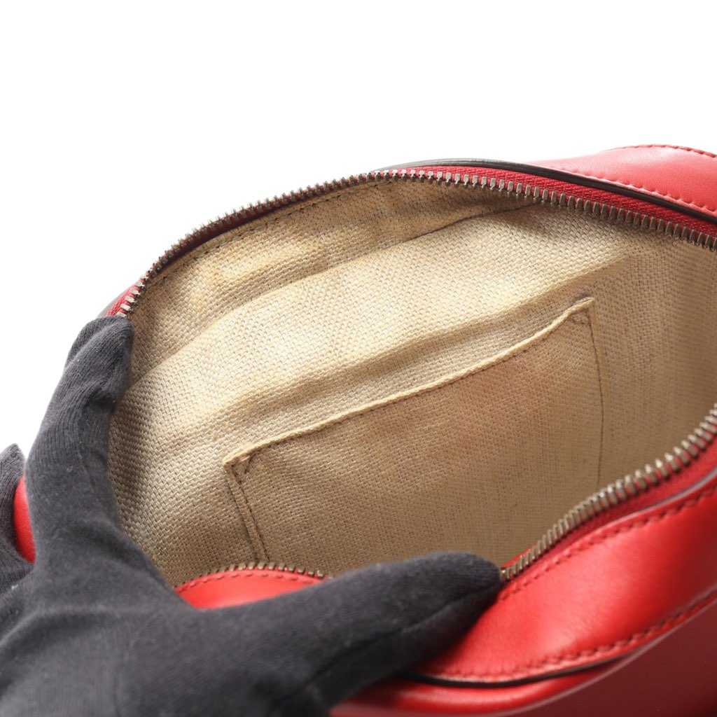 Gucci Calfskin Web Webby Bee Camera Bag - Side view