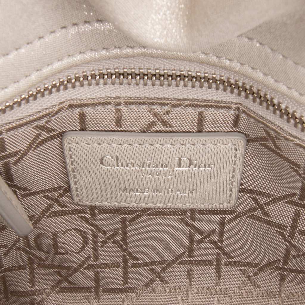 Dior Mini Iridescent Lambskin Cannage Lady Dior - Side view