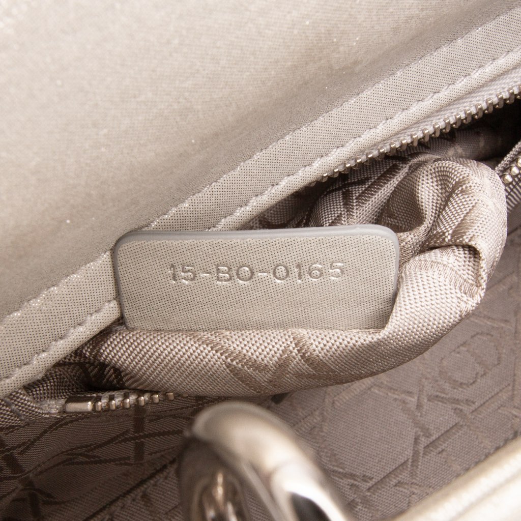 Dior Mini Iridescent Lambskin Cannage Lady Dior - Detail 1