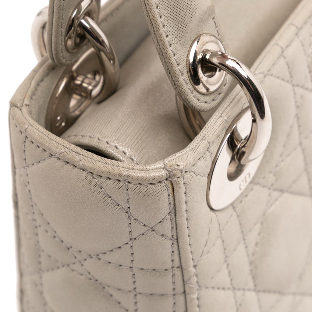 Dior Mini Iridescent Lambskin Cannage Lady Dior - Image 11