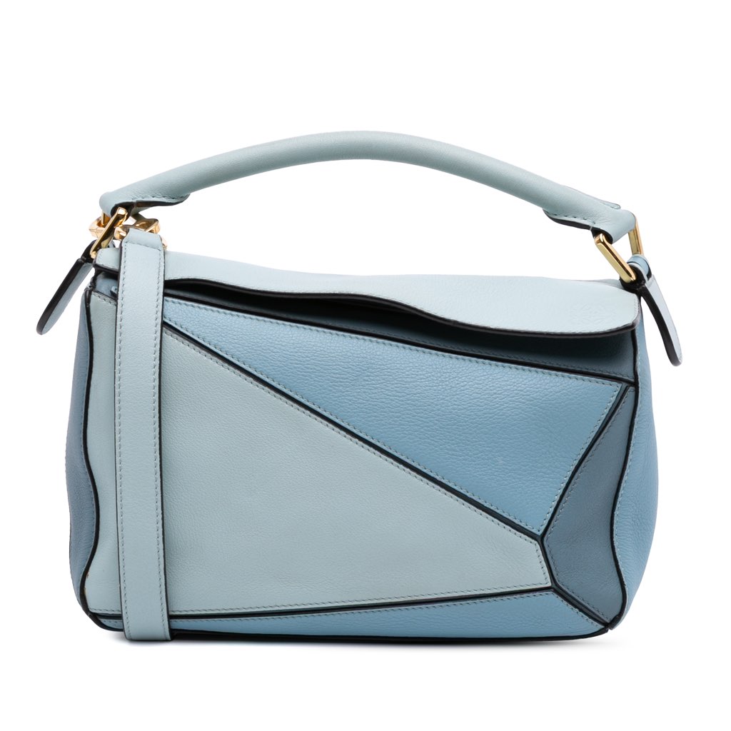 Loewe Small Tricolor Calfskin Puzzle Satchel