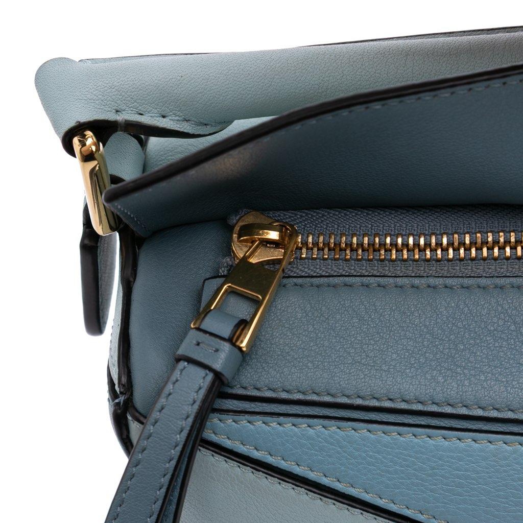 Loewe Small Tricolor Calfskin Puzzle Satchel - Detail 2