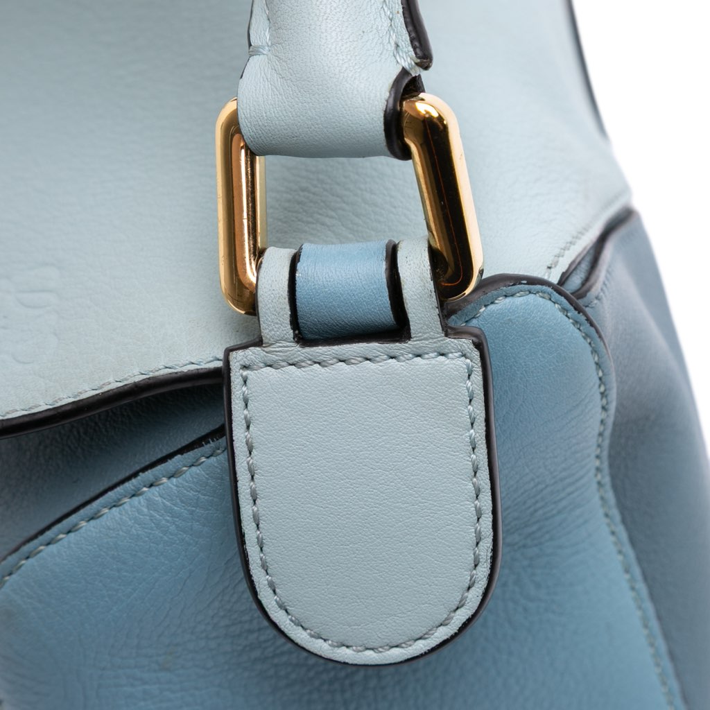 Loewe Small Tricolor Calfskin Puzzle Satchel - Image 11
