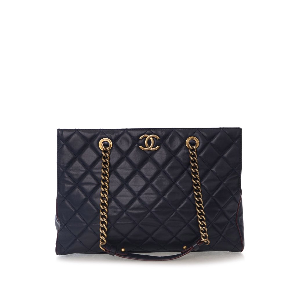 Chanel Quilted Calfskin Perfect Edge Tote