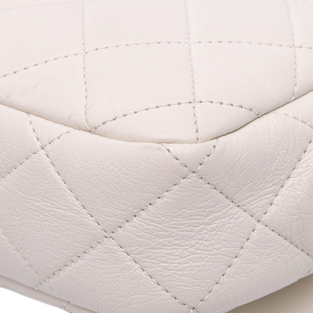 Chanel Mini Glazed Calfskin Pearl Side Flap - Image 12