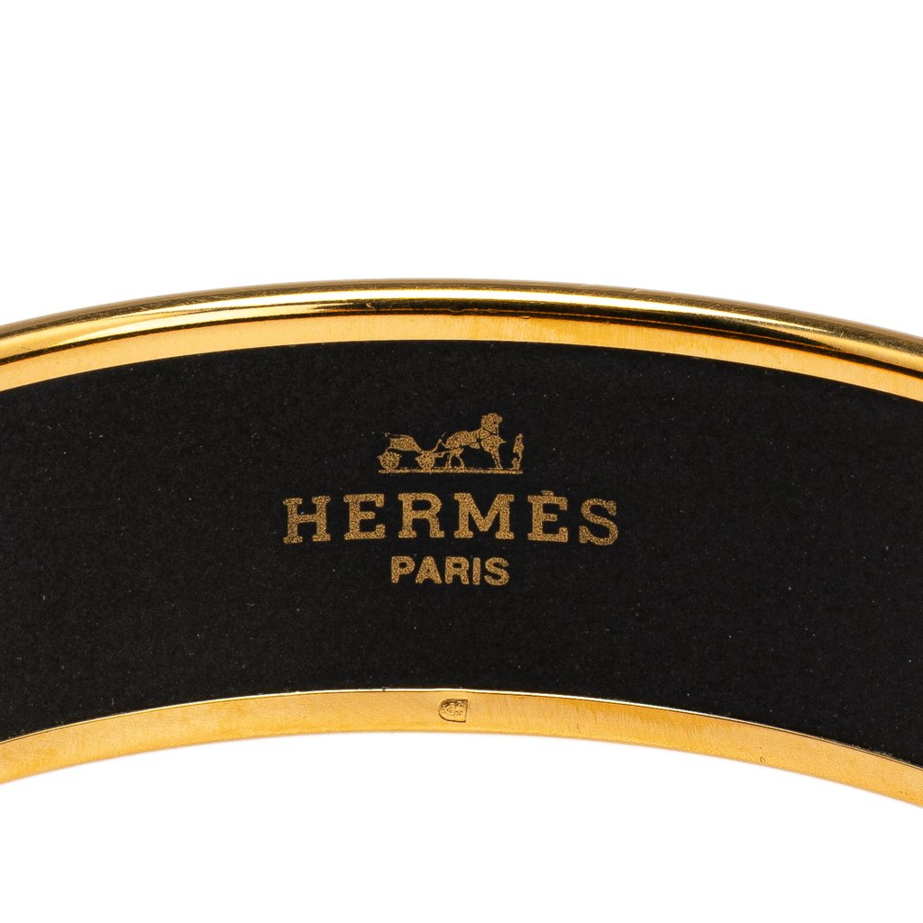 Hermès Wide Grand Apparat Enamel Bangle 70 - 4