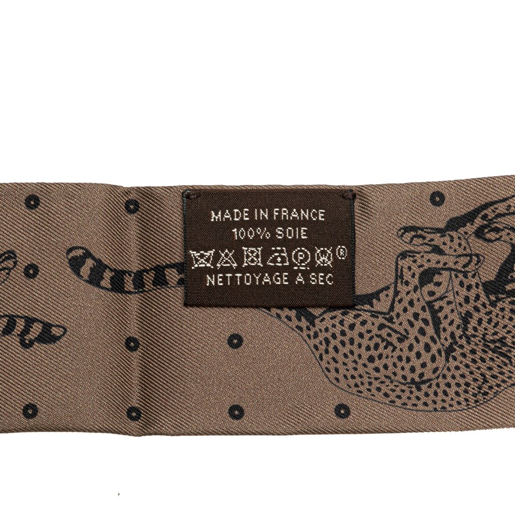 Hermès Guepards Silk Twilly Scarf - 4