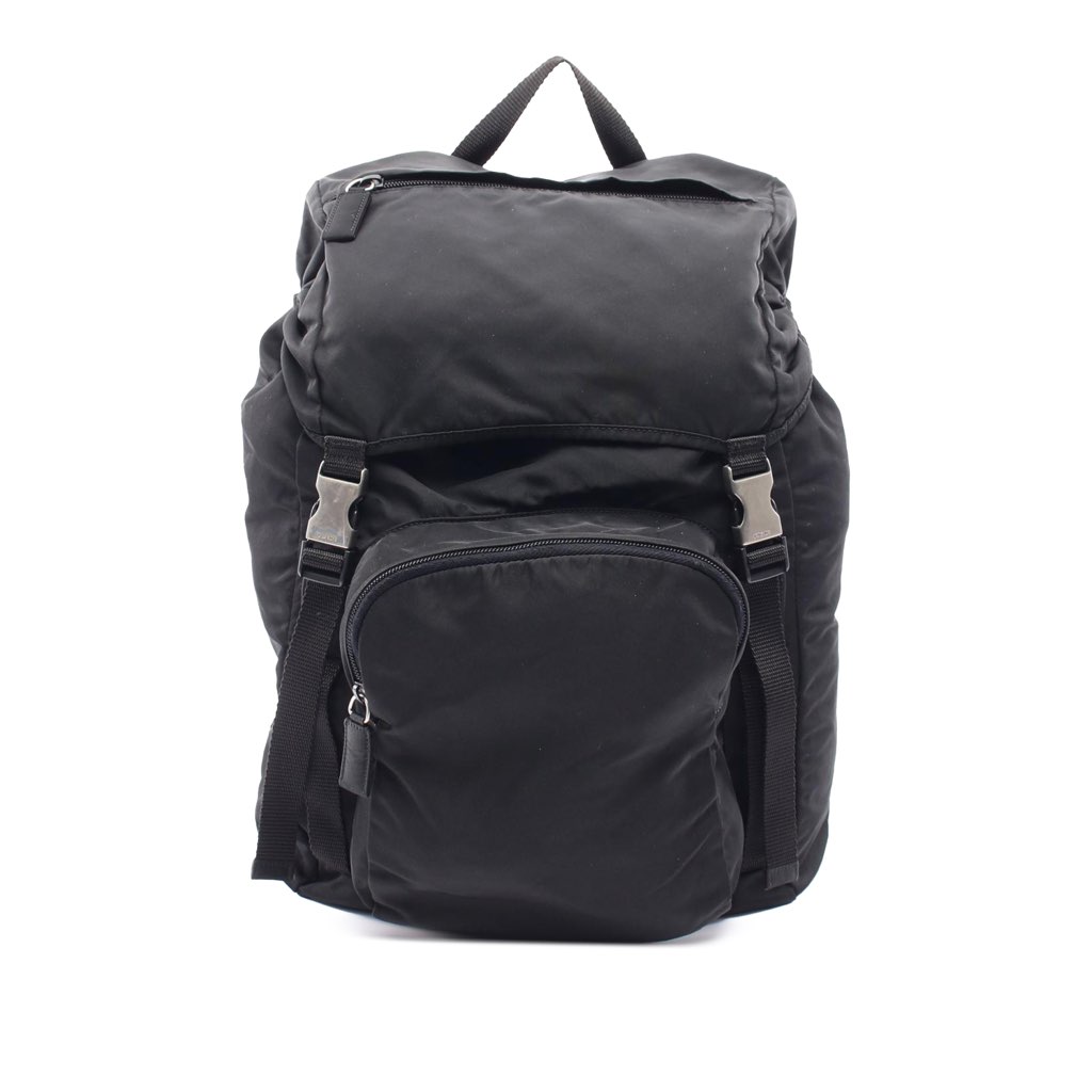 Prada Tessuto Montagna Double Buckle Backpack