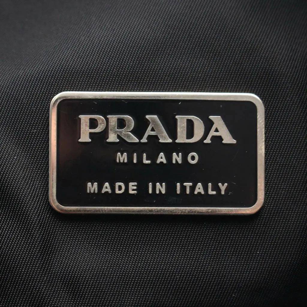 Prada Tessuto Montagna Double Buckle Backpack Black Good - Box View