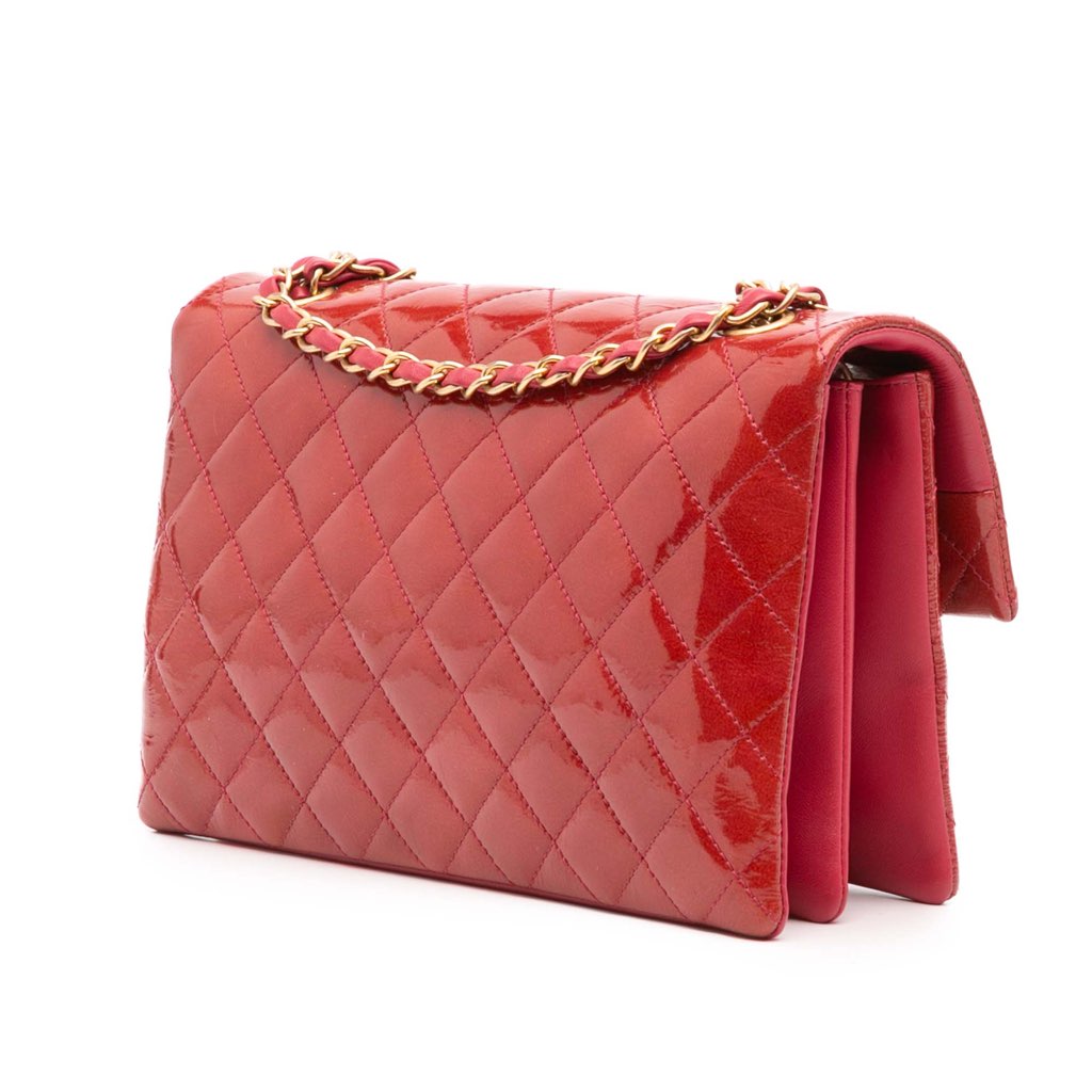 Chanel Quilted Patent Goatskin Pagoda Accordion Flap - 2