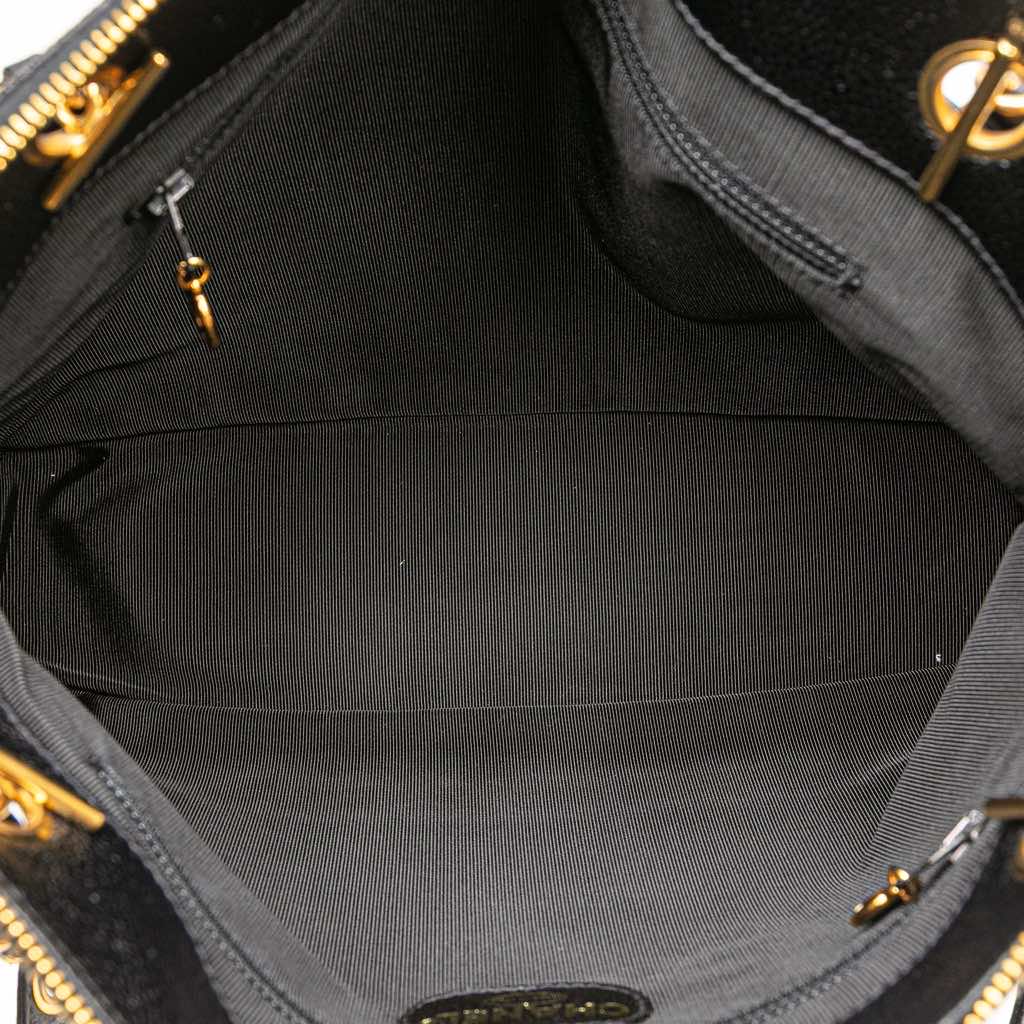 Chanel Caviar Logo Shoulder Bag - 4
