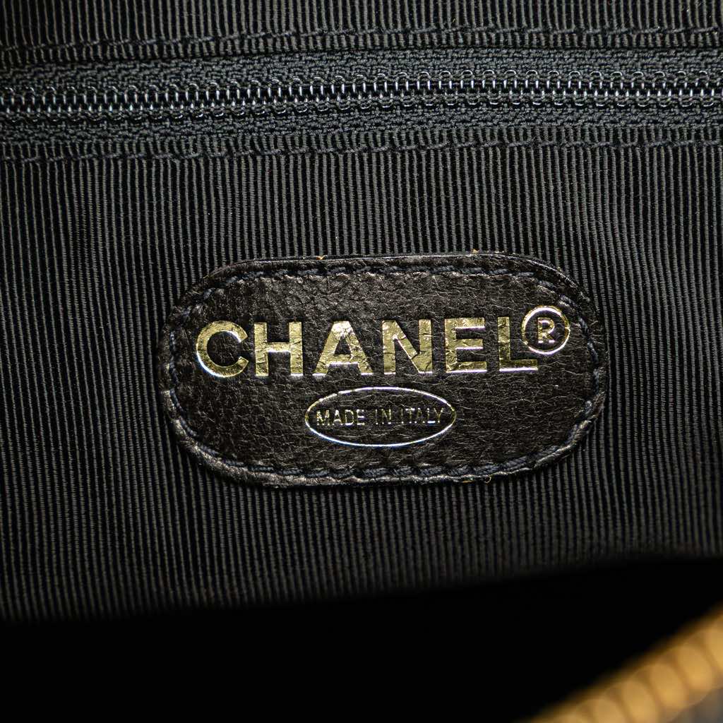 Chanel Caviar Logo Shoulder Bag - Side view