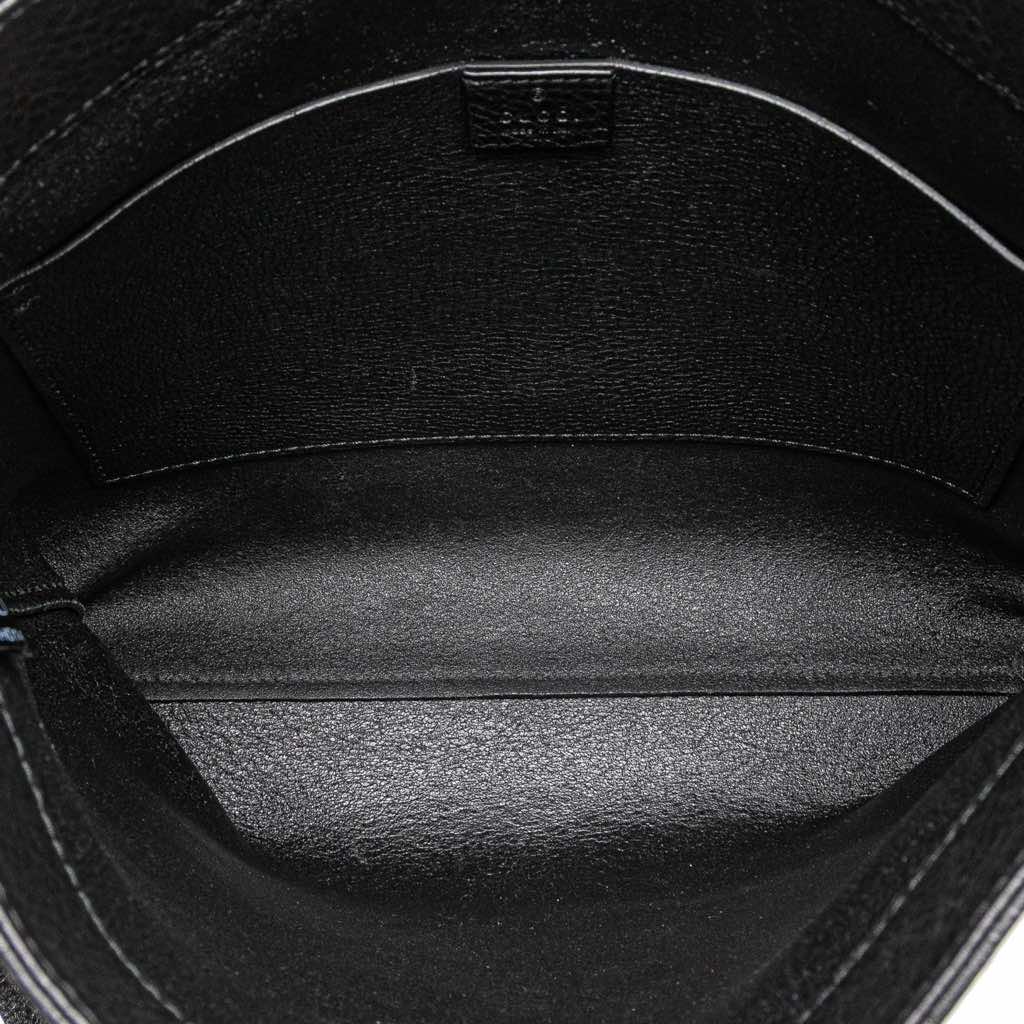 Gucci Leather Logo Embossed Messenger Bag - 4