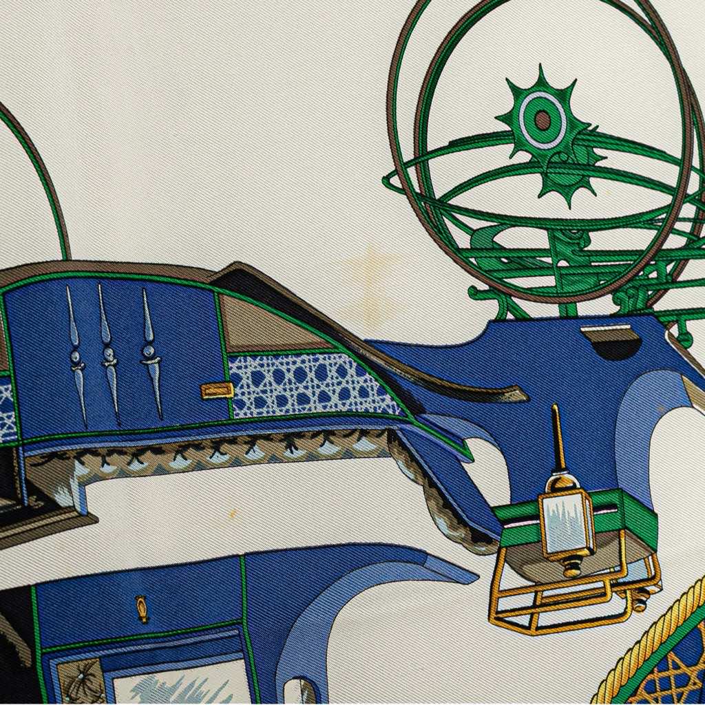 Hermès Les Voitures A Transformation Silk Scarf - Detail 1