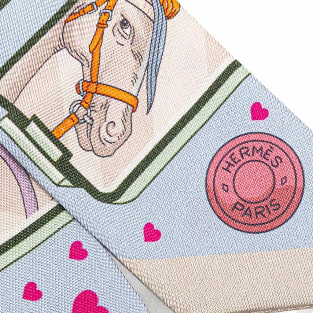 Hermès Story Silk Twilly Scarf - Image 6