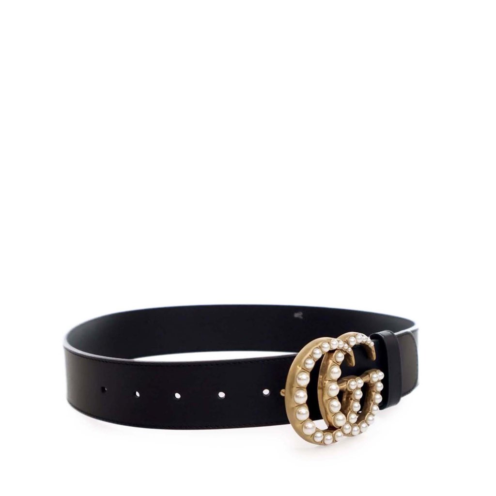 Gucci GG Marmont Pearl Leather Belt - 2