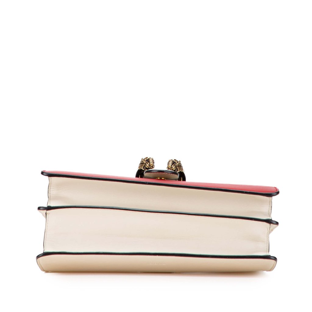 Gucci Medium Leather Bamboo Dionysus Web Satchel - Image 6