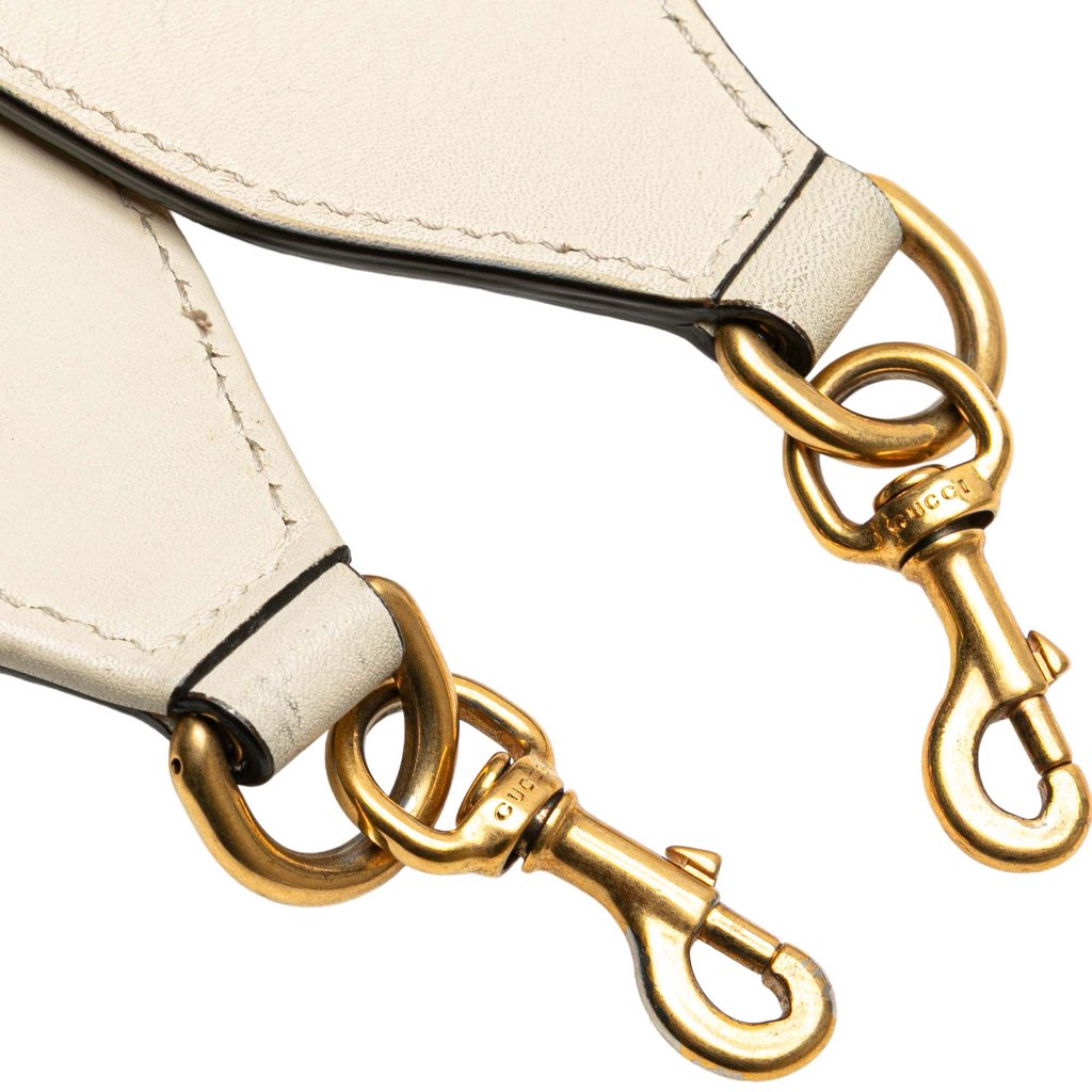 Gucci Medium Leather Bamboo Dionysus Web Satchel - Image 11