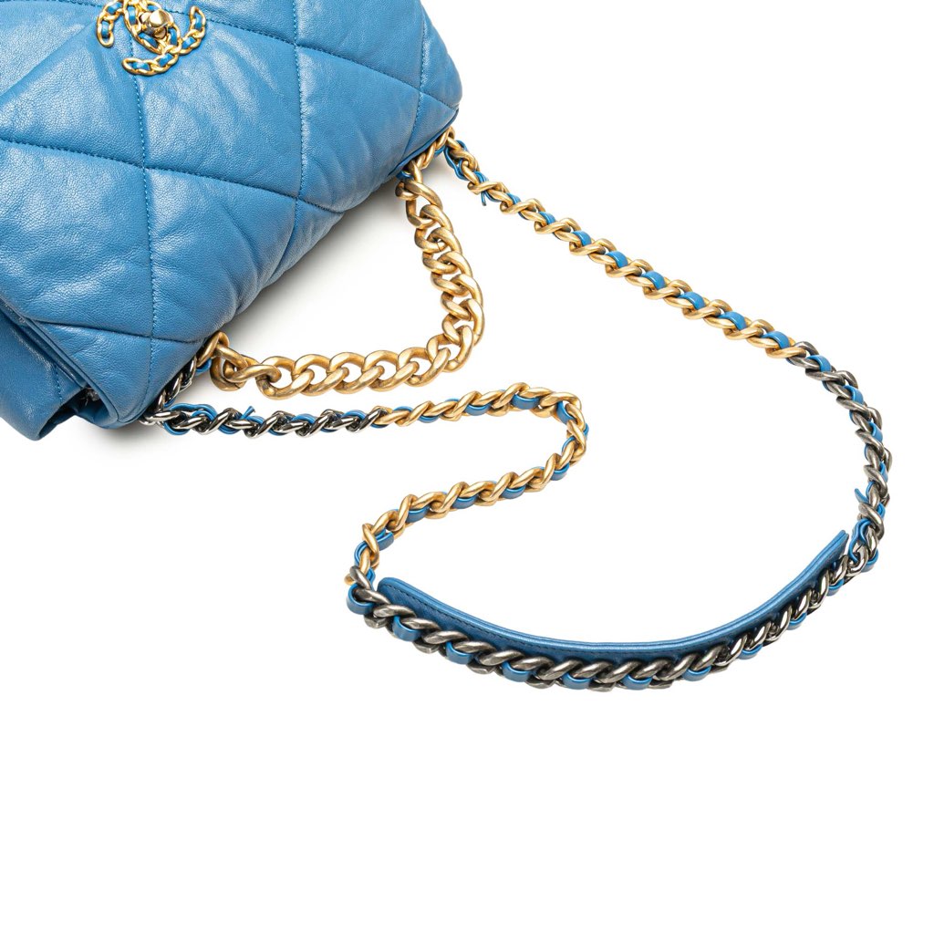 Chanel Large Lambskin 19 Flap - Image 10