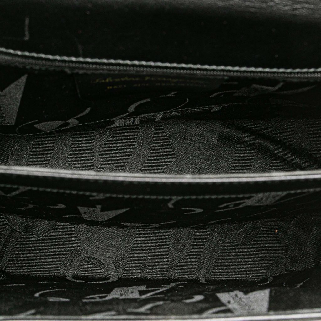 Salvatore Ferragamo Leather Gancini Satchel - 4