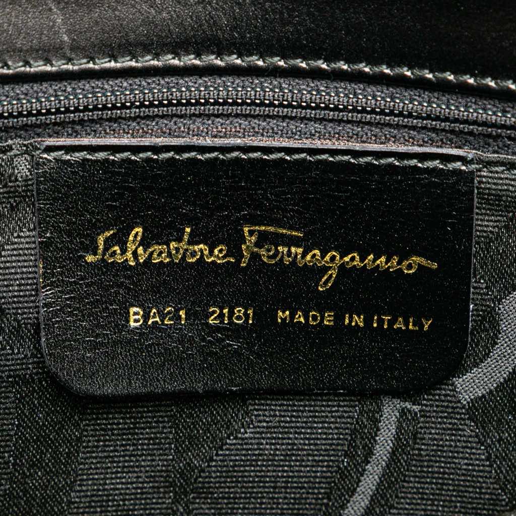 Salvatore Ferragamo Leather Gancini Satchel - 5