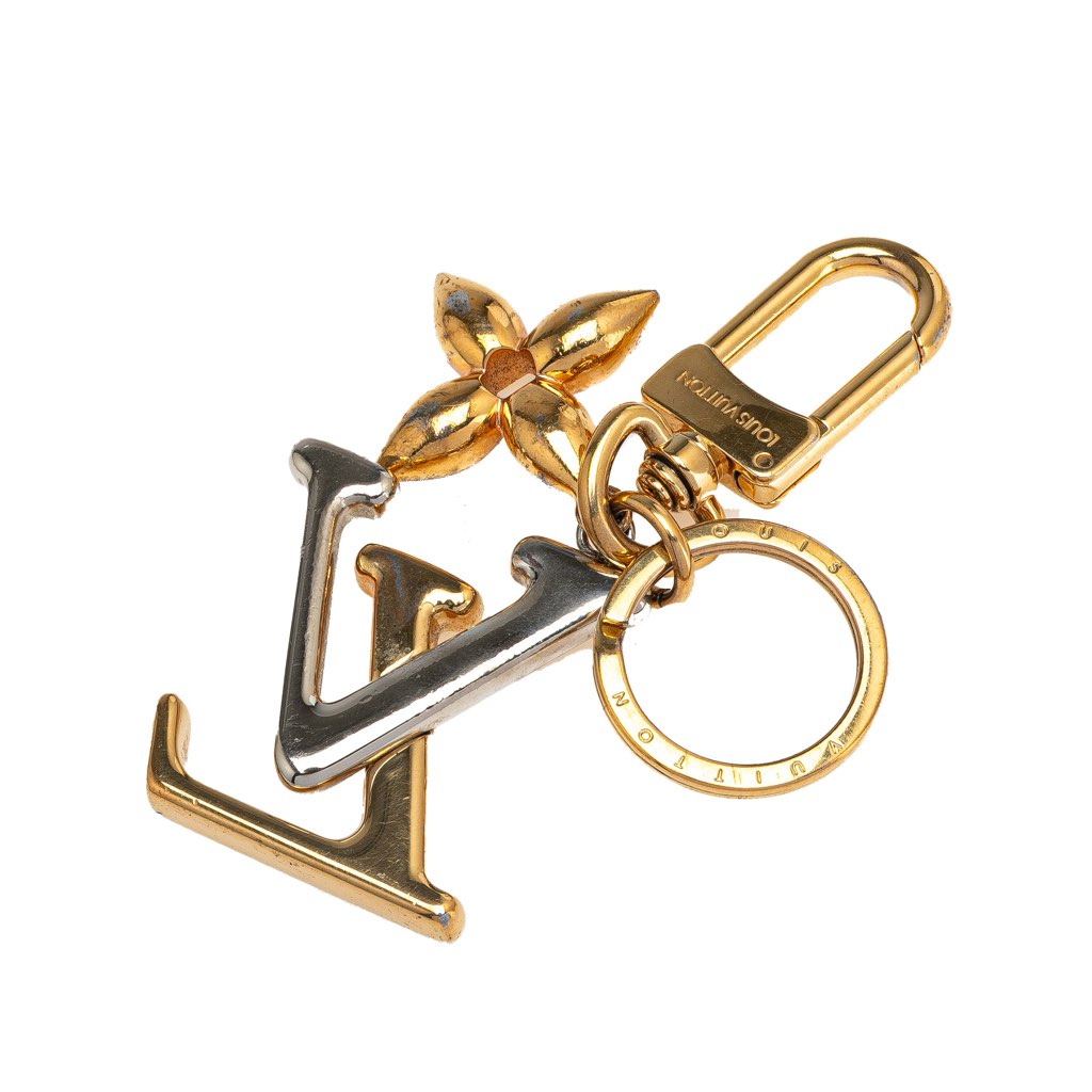 Louis Vuitton Gold Plated New Wave Key Ring and Bag Charm - 2
