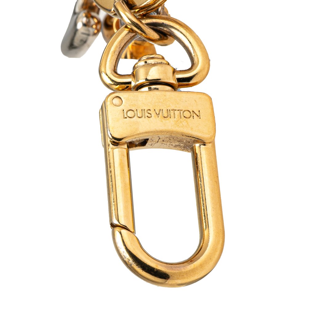 Louis Vuitton Gold Plated New Wave Key Ring and Bag Charm - 3