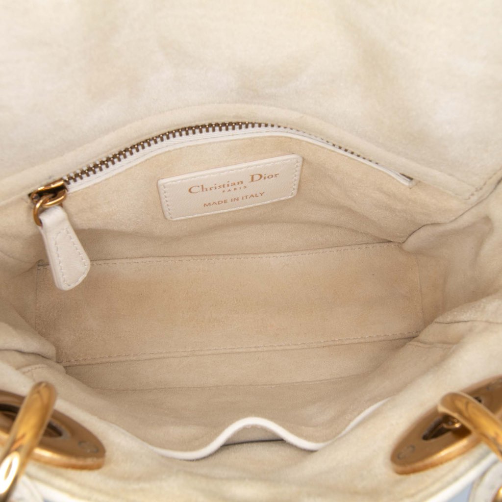 Dior Mini Lambskin Cannage Studded Supple Lady Dior - 4