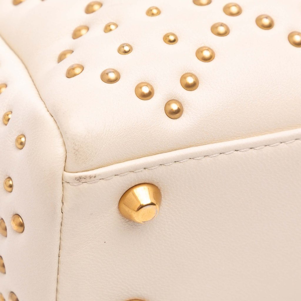 Dior Mini Lambskin Cannage Studded Supple Lady Dior - Image 10