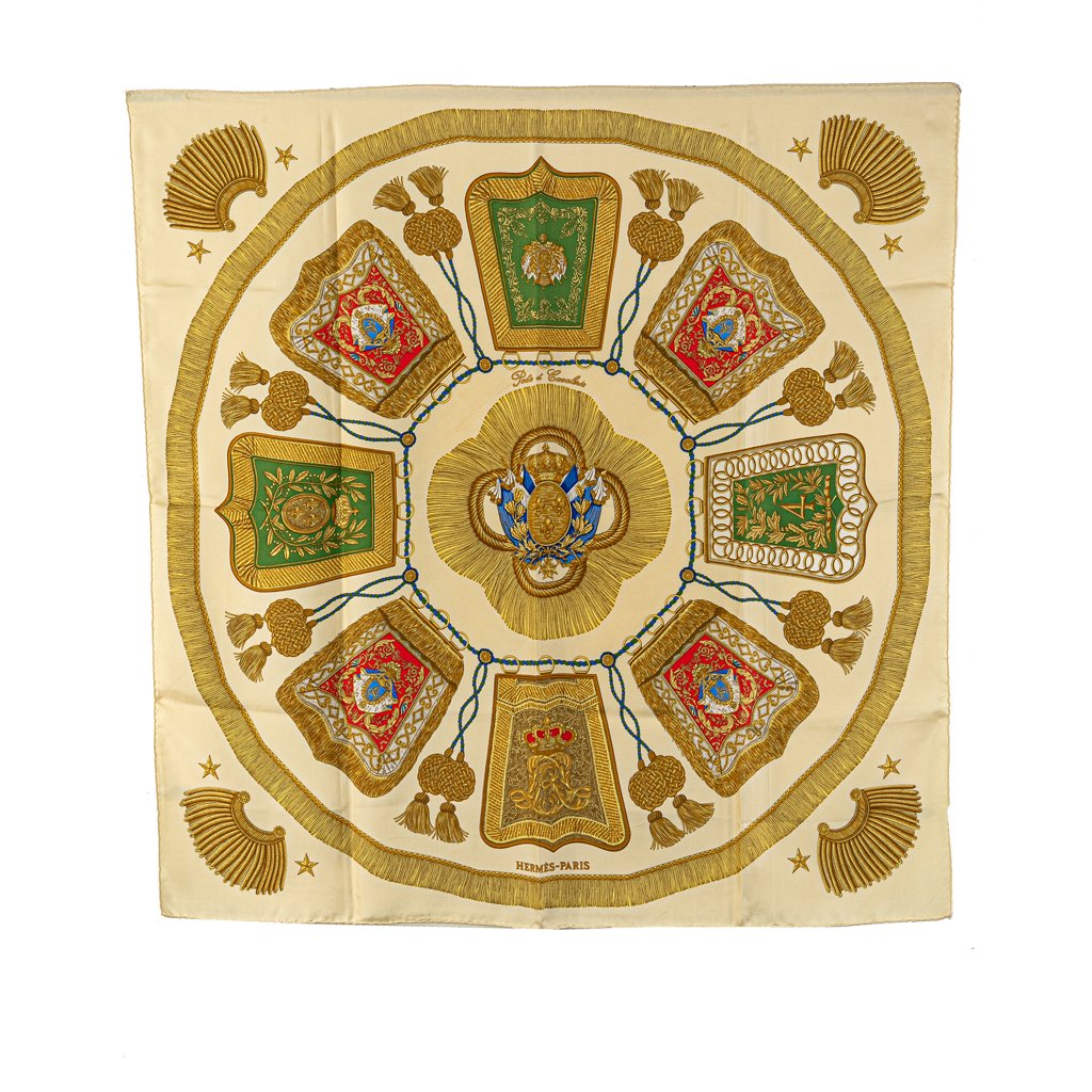 Hermès Poste et Cavalerie Silk Scarf