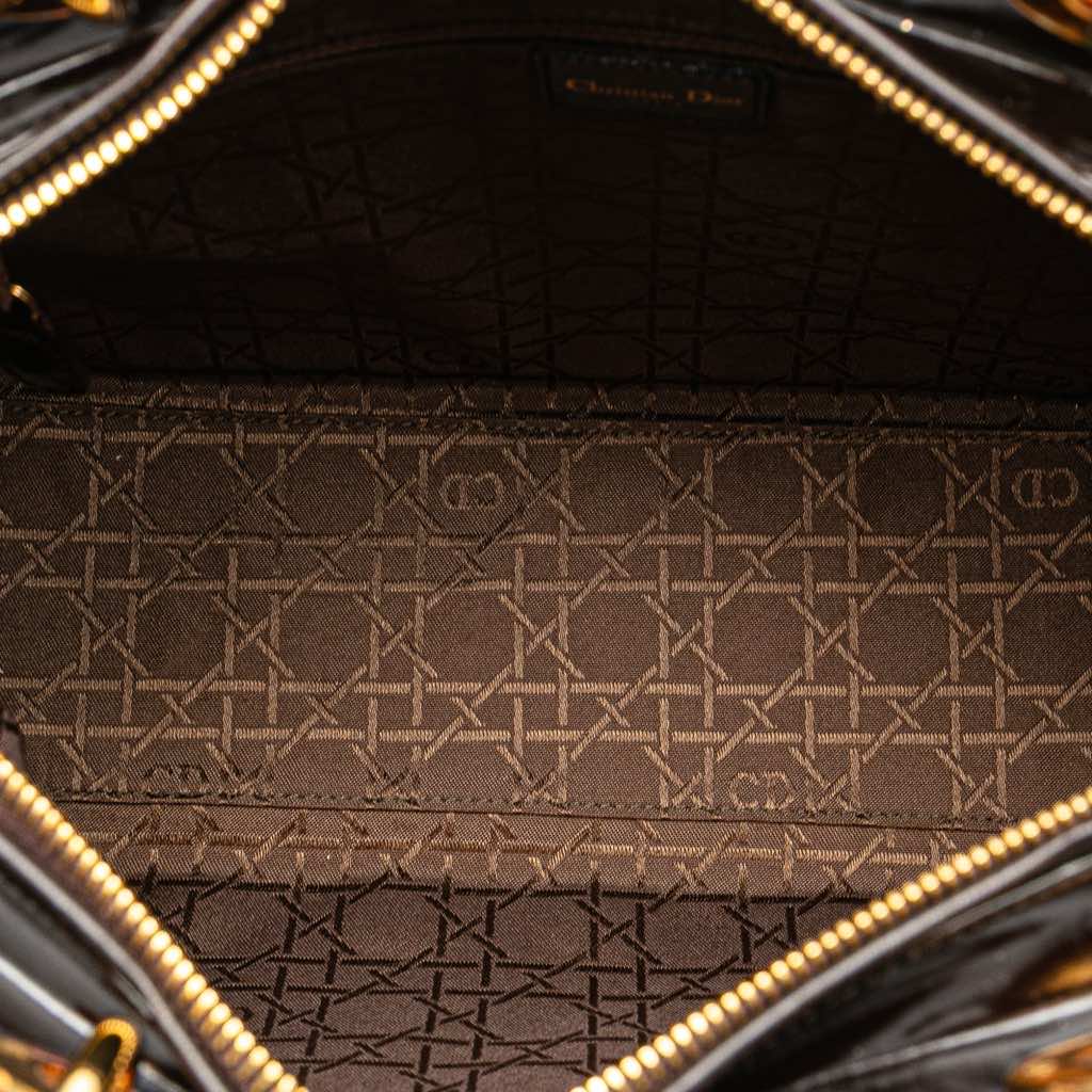 Dior Large Patent Cannage Lady Dior - 4