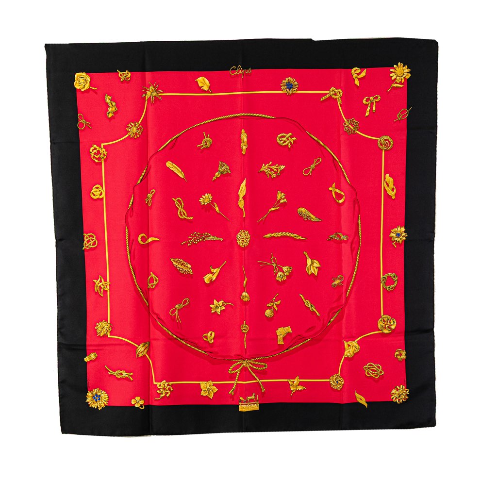 Hermès Clips Silk Scarf