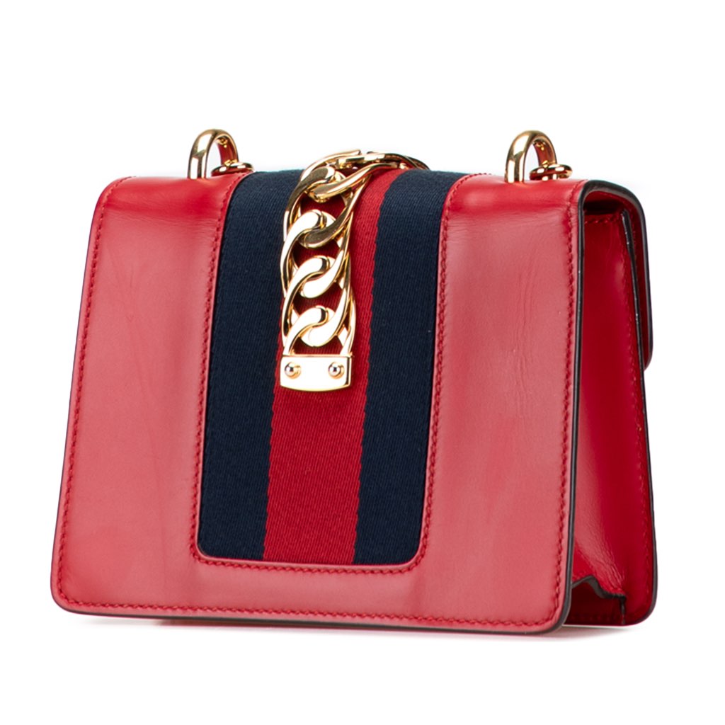 Gucci Mini Leather Sylvie Chain Crossbody - 2