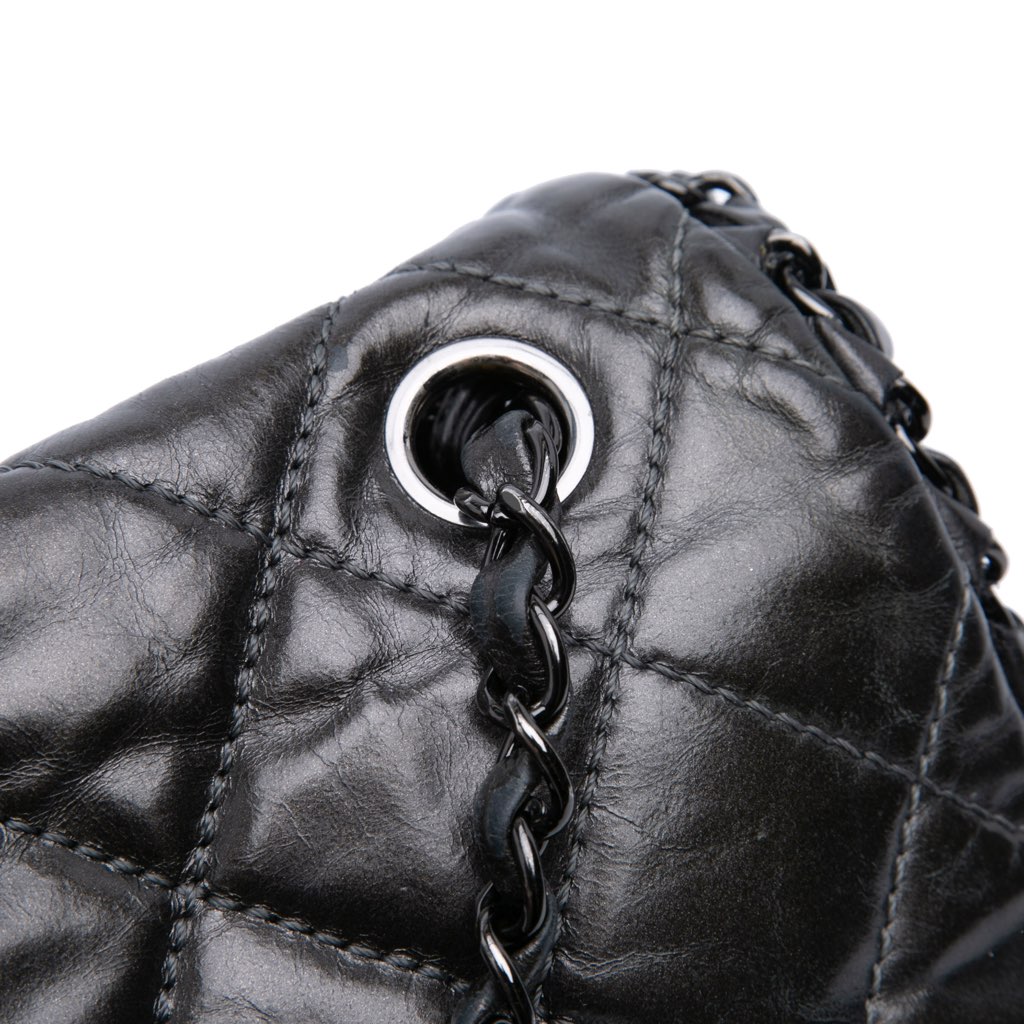 Chanel Medium Quilted Metallic Aged Calfskin Chain Me Flap - Image 11