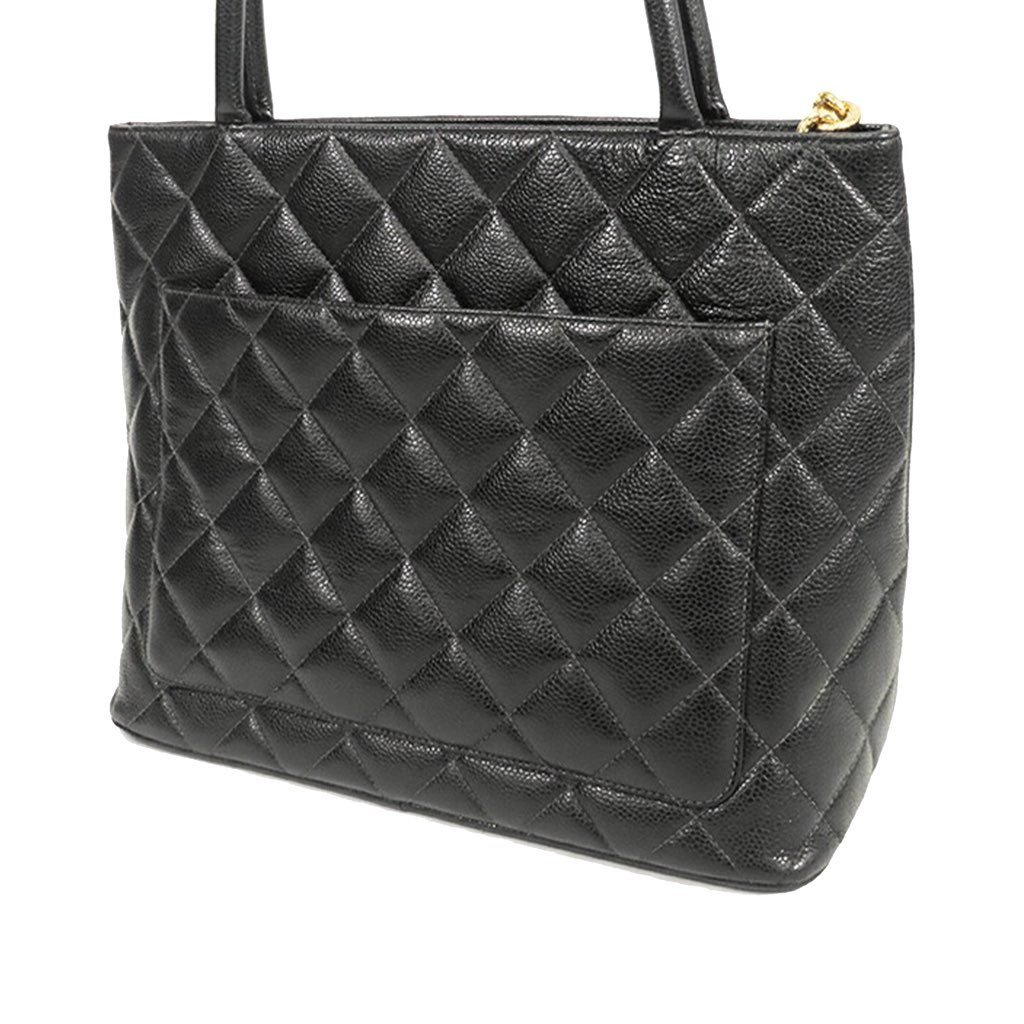 Chanel Caviar Medallion Tote - Back view