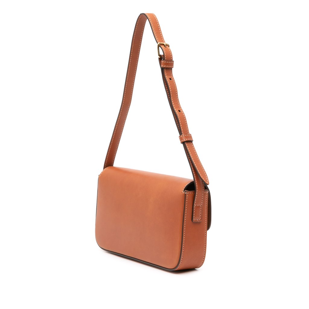 Celine Shiny Calfskin Claude Shoulder Bag - Back view