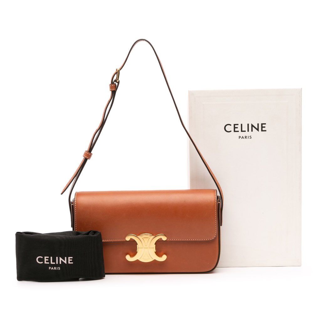 Celine Shiny Calfskin Claude Shoulder Bag - Image 10