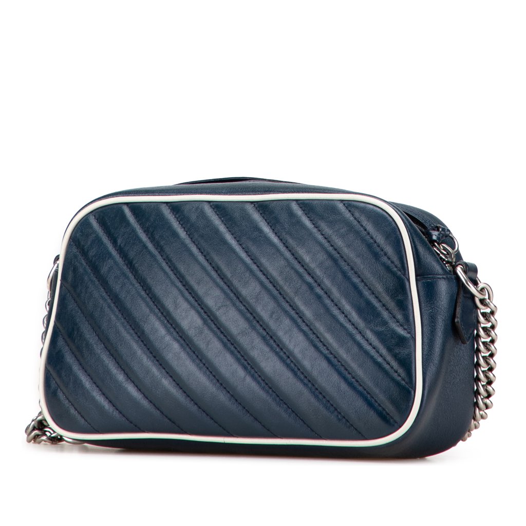 Gucci Small GG Marmont Leather Torchon Crossbody - Back view