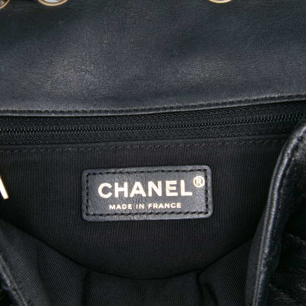 Chanel Small Bicolor Calfskin Braided Chic Flap - Side view