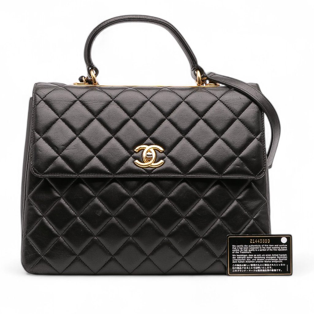 Chanel Large Lambskin Trendy CC Top Handle Flap - Image 16